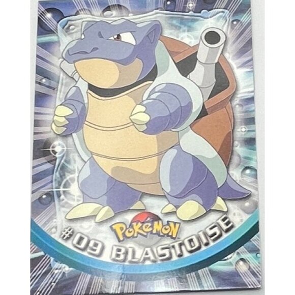 Blastoise Pokemon Card Topps #09 TV Animation Edition Series Green Logo - Picture 5 of 5